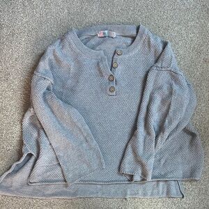 Free People Hailee Sweater Set in Heather Grey